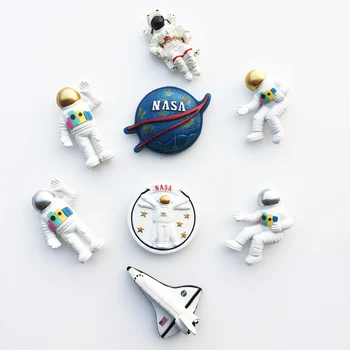 Astronautul NASA Magnet de Frigider Inserați codul Home Decor 3D Rășină Tehnologie Spațială Frigider Autocolant Educația Timpurie a Copiilor Cadouri