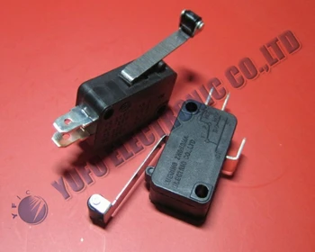 Gratuit Shippping o mulțime Noul Negru Roller Maneta Micro Switch-uri AC 250V 15A HV-156-1C25 100buc