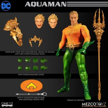 Original Mezco UNA:12 DC 6 inch 1/12 Aquaman Anime Acțiune de Colectare Cifre Model de Jucarii si Cadouri pentru Copii