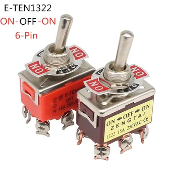 De înaltă Calitate 1BUC E-TEN1322 15A/250V 6 pin rezistent la apa Comutatorul de Cap Pe-Pe-Pe Miniatură Comutatoare portocaliu