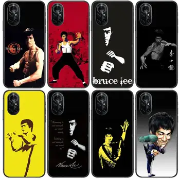 Bruce Lee Chineză Kongfu Caz Clar de Telefon Pentru Huawei Honor 20 10 9 8A 7 5T X Pro Lite 5G Negru Etui Coque Hoesjes de benzi Desenate Fash