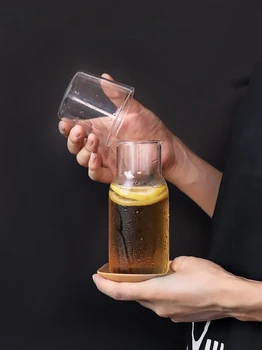 Creative Flacon de Sticlă cu Cupa O Persoană Sticla de Apa Cafea Ceai sucuri Sticla de Lapte micul Dejun Cupa Design Simplu Nordice