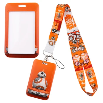 YQ237 Disney Star Wars BB8 Robot Șnur Telefon Frânghie pentru Carte de IDENTITATE Insigna Titularul Curea de Gât Breloc Cablu Bloca Coarda Arcan Fanii Cadou