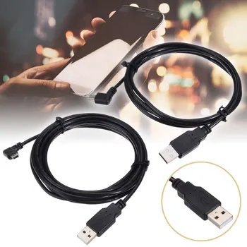 1 BUC Negru de Înaltă Calitate Stânga în Unghi de 90 de Grade Plug Cablu de Date Cablu USB 2.0 de sex Masculin Plug Mini 5 Pin 1,5 M/5 FT 3M/10FT Cablu