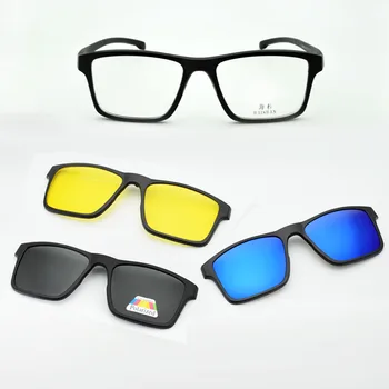 Rama de ochelari pentru capul mare Mare Meci de box Magnet Clip Miopie ochelari baza de Prescriptie medicala ochelari de Soare Polarizat Moale picior