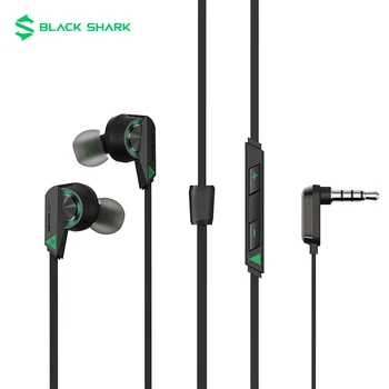 Black Shark 3,5 mm Căști 2 cu Fir În ureche cu Microfon Bas Profund Cot de Design de Joc Anti-tangle Cablu pentru Android Xiaomi