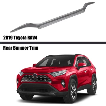 Pentru Toyota RAV4 2019 2020 2021 Chrome Superioare din Spate a Capacului Portbagajului Capac din Fibra de Carbon Hayon Bandă de Protecție Decor de styling Auto