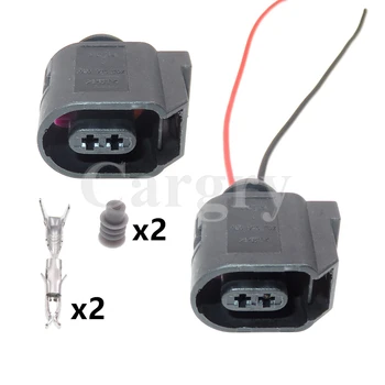 1 Set 2P Auto Senzor ABS Cablu cu Mufa pentru VW Audi 6E0 973 702 Auto Sistem de Frânare Antiblocare Conector Impermeabil