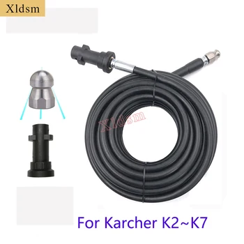 Pentru Karcher K2-K7,Canalizare SewerCleaners Kit Pentru HighPressureCleaner,Auto Parts1/4Inch,ButtonNoseJetting Duza,Orificiu 4.0 3600 psi