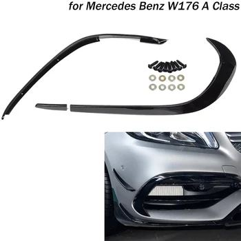 Bara fata Capac de Aer Laterale Cuțitul Divizor Spoiler Canards pentru Mercedes Benz a Class W176 A180 A200 A220 A250 A45 AMG 2016-2018