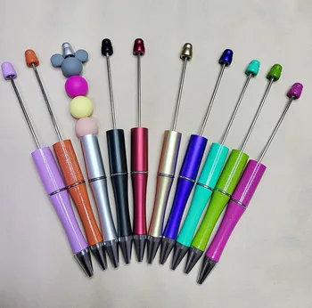 Plastic Beadable Pixuri pentru DIY Cadou Stilou Papetărie DIY Beadable Pen DIY Școală Birou Aprovizionare Copil Cadou