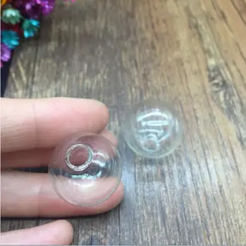 100buc/lot 6mm 8mm 10mm 12mm 14mm 16mm 18mm 20mm 22mm 25mm cu balonul Rotund Forma de glob de Sticlă cu Bule Flacon Sticla pandantive bijuterii