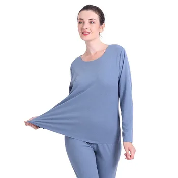 Lenjerie de corp termică pentru Femei Pijamas Set de Pijamale de Încălzire Cald Mâneci Lungi de Toamna Iarna Doamnelor Lung Johns Dimensiuni Mari Fleece Set 7XL