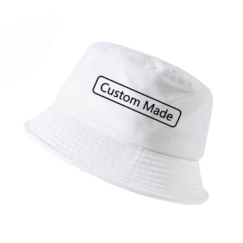 Propriul Design Personalizat găleată pălărie Bărbați Femei de imprimare Logo-ul pescar pălărie panama