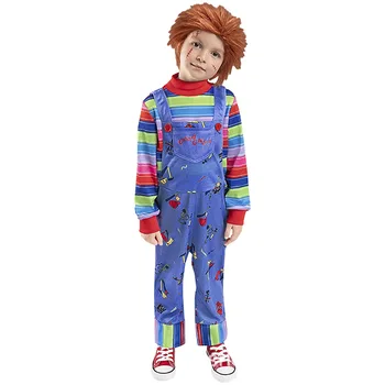 Cosplay Copil Joaca Mireasa lui Chucky Costum Petrecere de Halloween Pentru Copii Fete Băiat Amuzant Groază Înfricoșător Costum de Crăciun