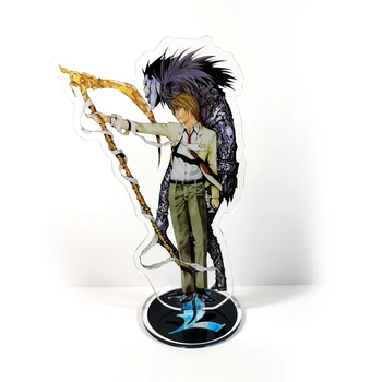 Death Note Yagami Light Killer & Ryuk cuplu acrilic figura model de placa suport tort fân anime