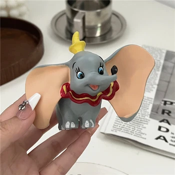 Disney 10cm Dumbo Elefantul de Zbor figurina dumbo Anime Decor Colecție de Figurine de Jucărie microlandschaft rășină jucarii