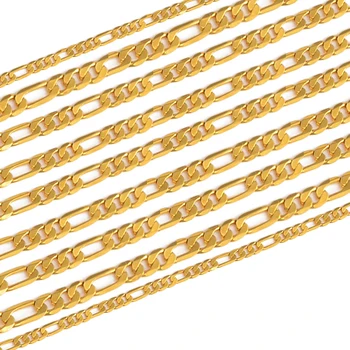 Anniyo Link-ul Lanț pentru Femei 45cm/60cm en-Gros de Culoare de Aur Coliere Bijuterii Plivitul Produse,ziua Îndrăgostiților #0216