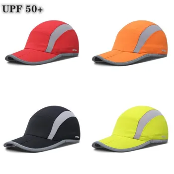 UPF 50+ în aer liber Șapcă de Baseball Capac Rabatabil Reflectorizante de Funcționare a Pac Nestructurate Sport Pălării pentru Bărbați și Femei en-Gros