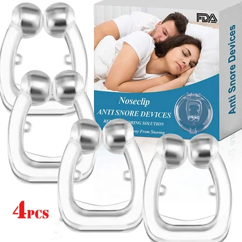 2020 Anti Sforait Silicon Magnetic Snore Stopper Respirație Nas Non Sforait Soluție Ajutor Antisnoring Pentru Dormit Anti Sforăit