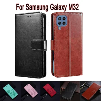 Portofel Funda Acoperire Pentru Samsung Galaxy M32 Cazul SM-M325F M325FV Flip din Piele Etui Carte Pe Samsung M32 M 32 De Caz Sac de Telefon Hoesje