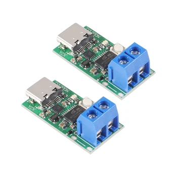 2 BUC ZY12PDN de Tip C USB-C de Încărcare Rapidă a Declanșa Modulul Pd2.0 3.0 Dc Momeală USB de Încărcare Rapidă Declanșa Sondaj Detector cu Terminal