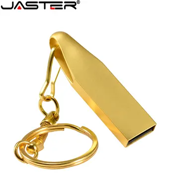 JASTER Mini de Aur, USB Flash Drive 64GB Liber de TIP C Adaptoare Cadou Pen Drive 32GB Cheie Lanț Memory Stick Metalic Argintiu Pendrive