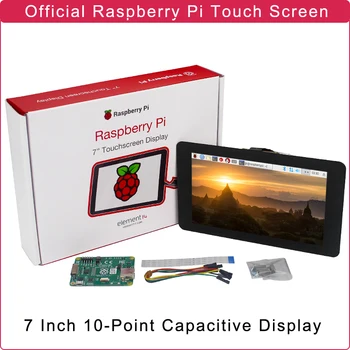 Oficial Raspberry Pi 4 Ecran Tactil de 7 Inch TFT LCD Capacitiv Scut Monitor pentru Raspberry Pi 4 Model B/3B+/3B/Zero