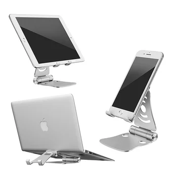 Aluminiu Tableta de Montare Telefon Suport stativ pentru iPhone iPad Ajustarea Flexibilă Pliu Dublu Standuri pentru Macbook Notebook PC Stand