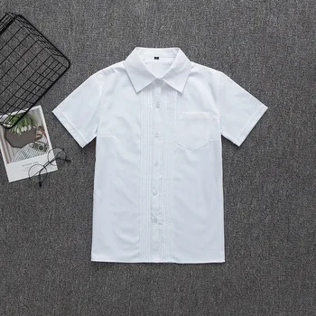 Elev japonez Maneca Scurta Tricou Pentru Fete de Mijloc Uniforme de Liceu Bluza Rochie Școală Jk Uniformă de Top de Mari Dimensiuni XS-XXL