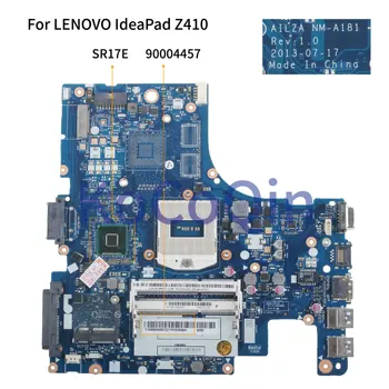 KoCoQin Laptop placa de baza Pentru LENOVO IdeaPad Z410 14' inch Placa de baza 90004457 AILZA NM-A181 SR17E