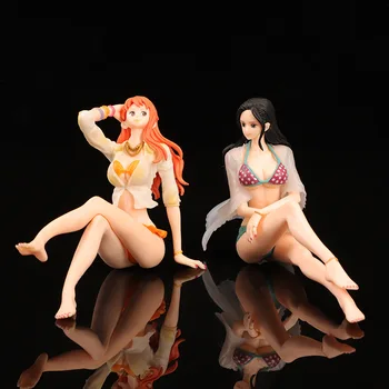 10CM Anime One Piece Figurina Nami Nico·Robin Nefeltari Vivi PVC Statuie de Acțiune Figura Model de Jucărie Pentru Copii Cadou de Ziua Papusa