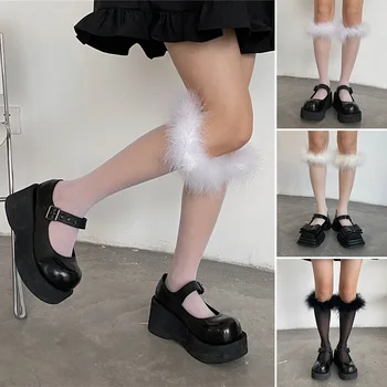 Vara Lolita Pene Ciorapi Femei Dantelă Ciorapi Coreeană Fata Sexy Jk Cizme Sosete Streetwear Cosplay Accesorii