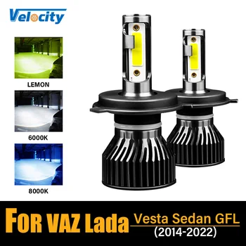 H4 LED-uri Auto Haedlight LED H7 Pentru VAZ Lada Vesta Sedan GFL 24000LM HyundaH11 H27 Low/High Beam IP67 Auto Ceață de Lumină 12V Becuri de 6000K