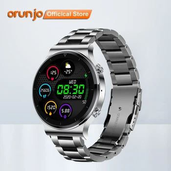 Orunjo S600 Ceas Inteligent Om de Ritm Cardiac tensiunea Arterială Ecran Tactil Complet de Sport de Fitness Smartwatch Bluetooth pentru IOS Android