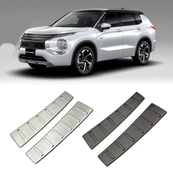 Masina Ușă Portbagaj Garda Benzi Din Oțel Inoxidabil Pedala Bara Spate De Paza Protector Tapiterie Pentru Mitsubishi Outlander 2022+ Accesorii