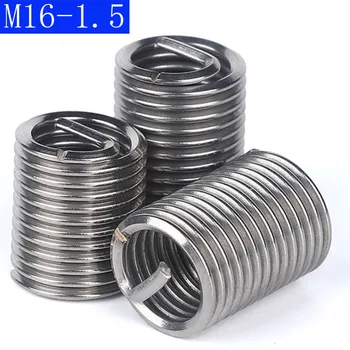 M16 - 1.5 304 Din Oțel Inoxidabil Cu Filet Fin Helicoil Introduce Inserții Filetate Din Sârmă