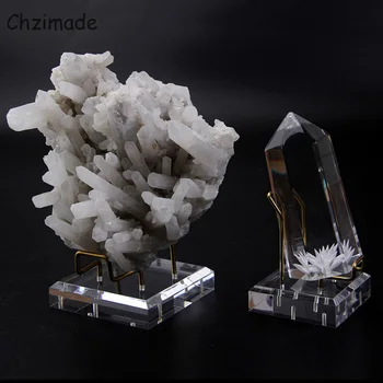 Chzimade 1buc Suport de Metal Acrilic Bază Minerală Display Stand Titular Pentru Cristale Minerale, Minereuri, Agate, Pietre Decor Acasă