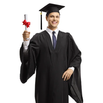 4buc 2022 Rochie de Absolvire Și Franjuri Capac Unisex Academice Halat de Licență Stabilită de Îmbrăcăminte pentru Adulți Absolvent Ceremonia de Absolvire