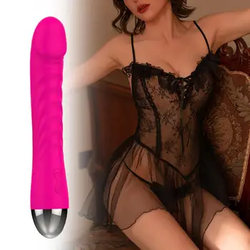 Mici Funcționale Punctul G Vibrator Masturbare Piele-touch Jucărie Sexuală 10-Frecvență pentru Fata