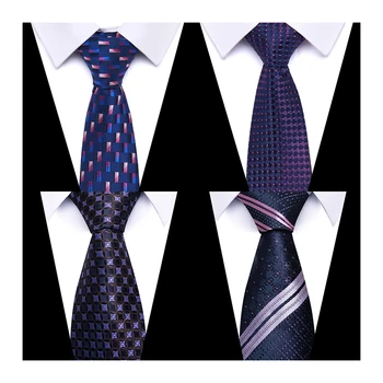 2022 Nou Stil en-Gros de 7,5 cm Gravatas Bărbați Cravată Cravată de Mătase Bărbați Mov Costum Solid Accesorii Nunta straie de Sărbătoare