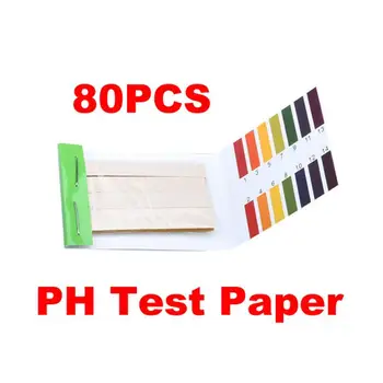 80 Benzi Test pentru PH Acvariu Iaz de Apă de Testare a PH-ului Hârtie de Turnesol Gamă Completă Alcalin Acid 1-14 Hârtie de Testare Test de Turnesol