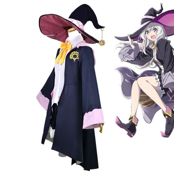 Vrăjitoare Anime Călătoria Rătăcire Vrăjitoare Călătoria De Elaina Cosplay Pălărie Rochie Femei Halloween Rochie Fancy