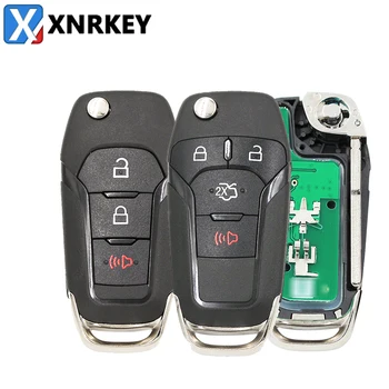 XNRKEY 3/4 Butonul Cheie de la Distanță Masina ID49 Chip 315Mhz FCC N5F-A08TAA pentru Ford Escort Fuziune 2013-2016 Cheie de Masina