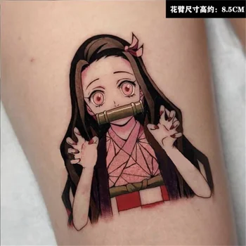 Anime Demon Slayer Kimetsu Nu Yaiba Tatuaje Temporare Desene Animate Nezuko Tanjirou Impermeabil Autocolant Tatuaj Fals