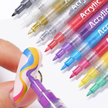 Nail Art Pen Desen Graffiti Creion rezistent la apa Desen Pictura Linie de Instrumente de Manichiură Femei Fete 3D Unghii DIY Arta de Instrumente de Frumusete