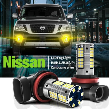 2 buc LED Lumina de Ceață H8 H11, H16 Pentru Nissan Navara NP300 D23 D40 NV200 NV250 NV300 Pathfinder R51 R52 Frontieră Quest Sentra Xterra