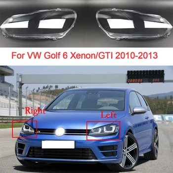 Masina Faruri Lampa Pentru toate modelele VW Golf 6 cu Xenon/GTI 2010 2011 2012 2013 Lentile de Sticlă Transparentă Abajur Shell Stânga/Dreapta Accesorii Auto