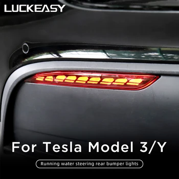 Auto Exterioare Accesorii LED Bara Spate Lumini de Ceață Lămpi de semnalizare Lumina Pentru Tesla Model 3 Model Y 2022