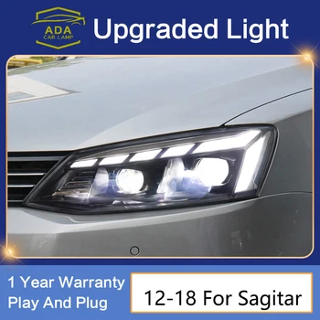 Styling auto Faruri pentru Volkswagen JETTA Sagita 2012-UP Faruri cu LED-uri Cu Mișcare de Semnalizare Bi-xenon Projetor Obiectiv